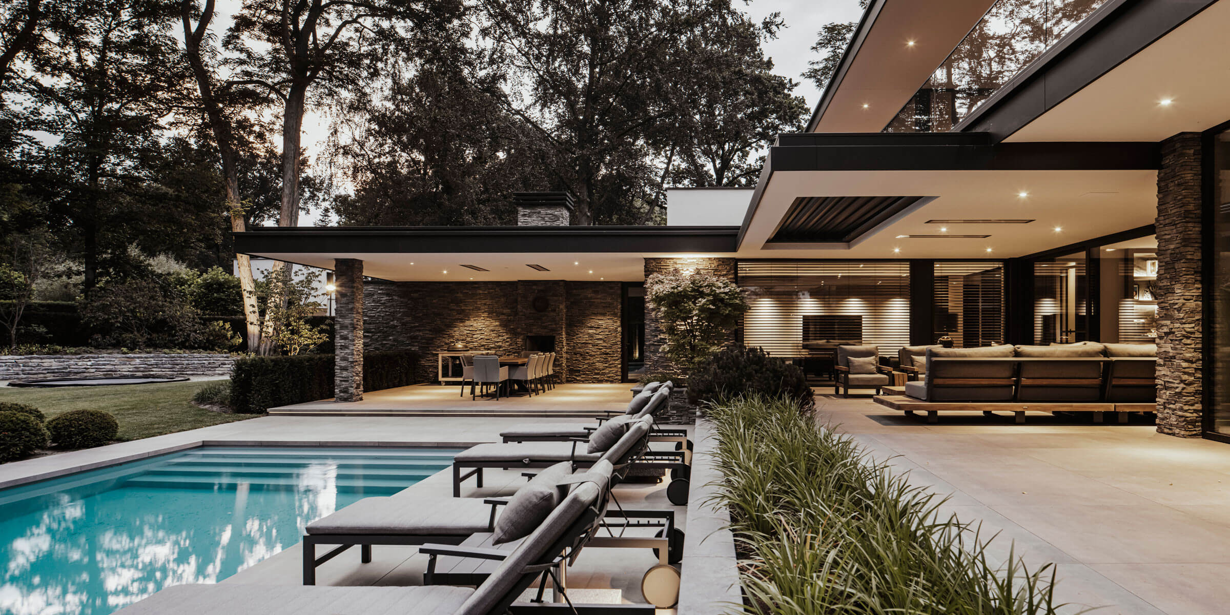 Moderne Villa CS | Terras en zwembad